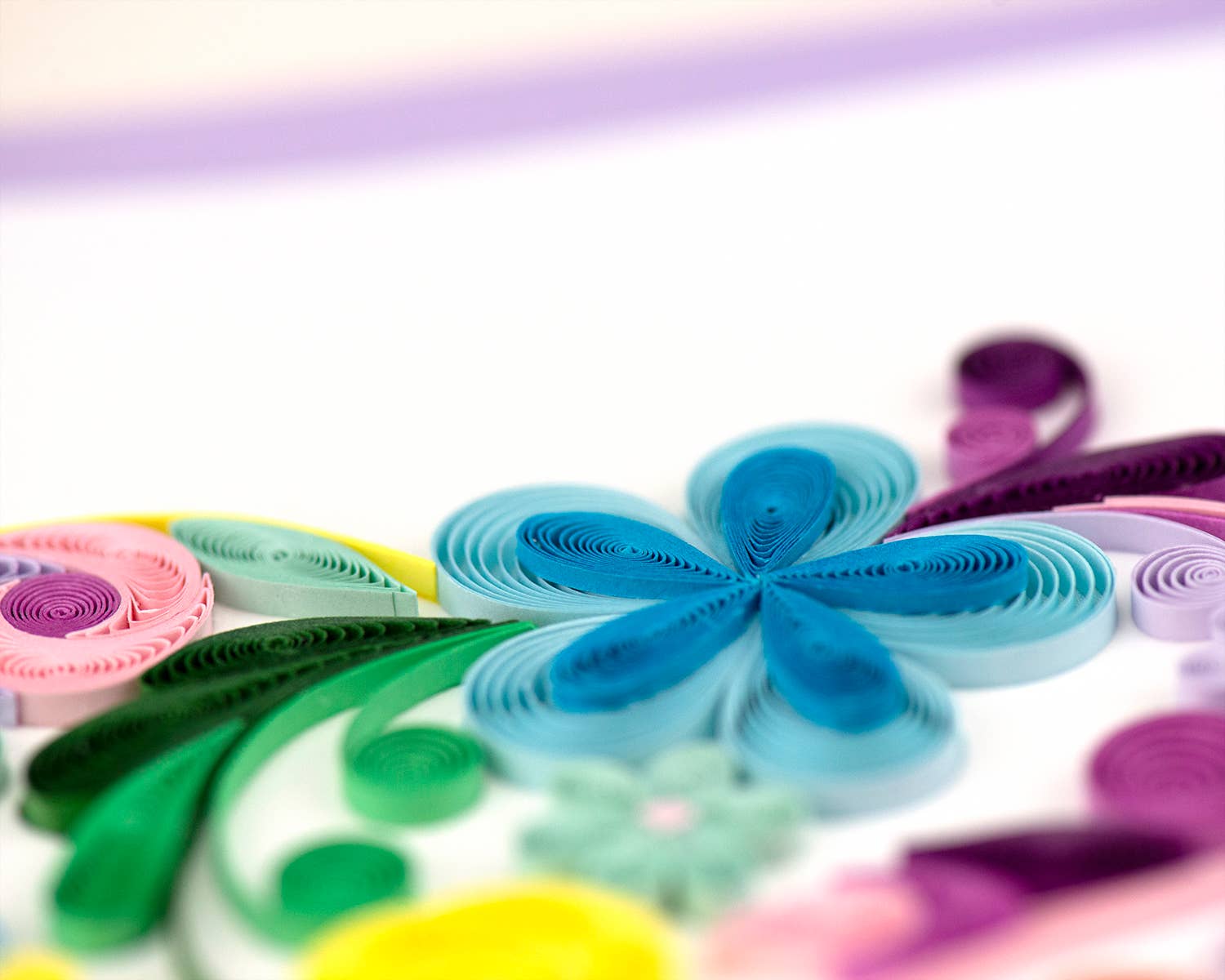 Quilling Card - Vendita all'ingrosso Biglietti d'amore - Biglietto di Auguri con Cuore Arcobaleno Floreale in Filigrana1