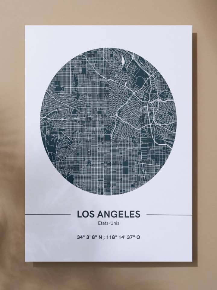 Vis kort over Los Angeles for engroshandel hos La classe de JJonet