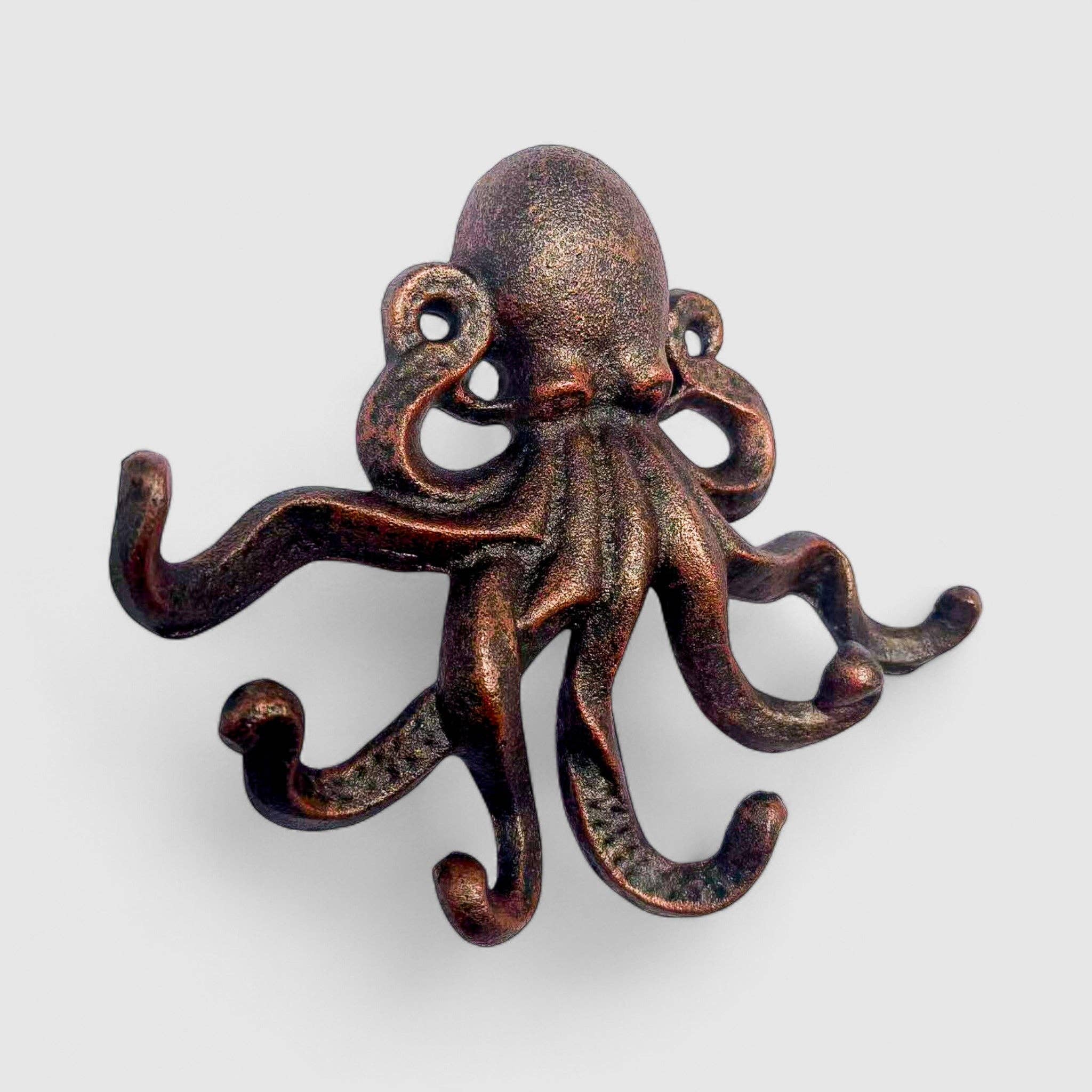 Iron & Blossom - Wholesale Wall Hook - Octopus Hook, Cast Iron Copper Nautical Wall Hook1