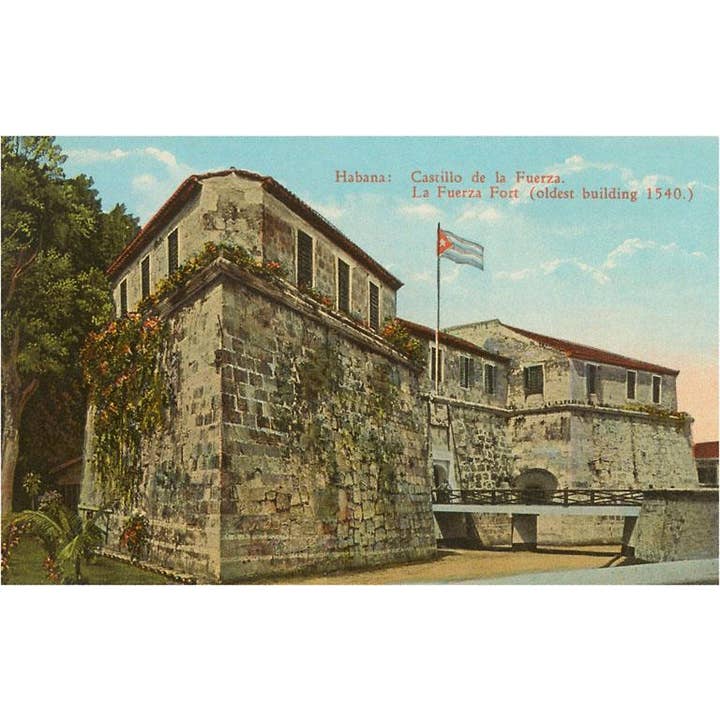 Found Image Press - Wholesale Sticker - Sticker CU-63 La Fuerza Fort, Havana, Cuba