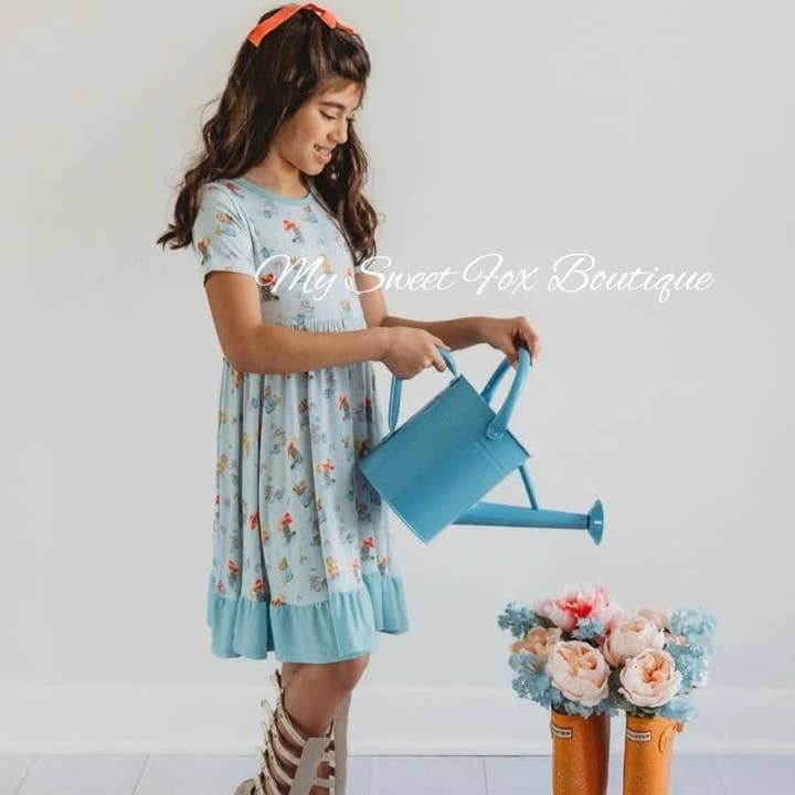 Robe tourbillon en bambou pour sensibilisation aux bébés arc-en-ciel/infertilité pour la vente par My Sweet Fox Boutique