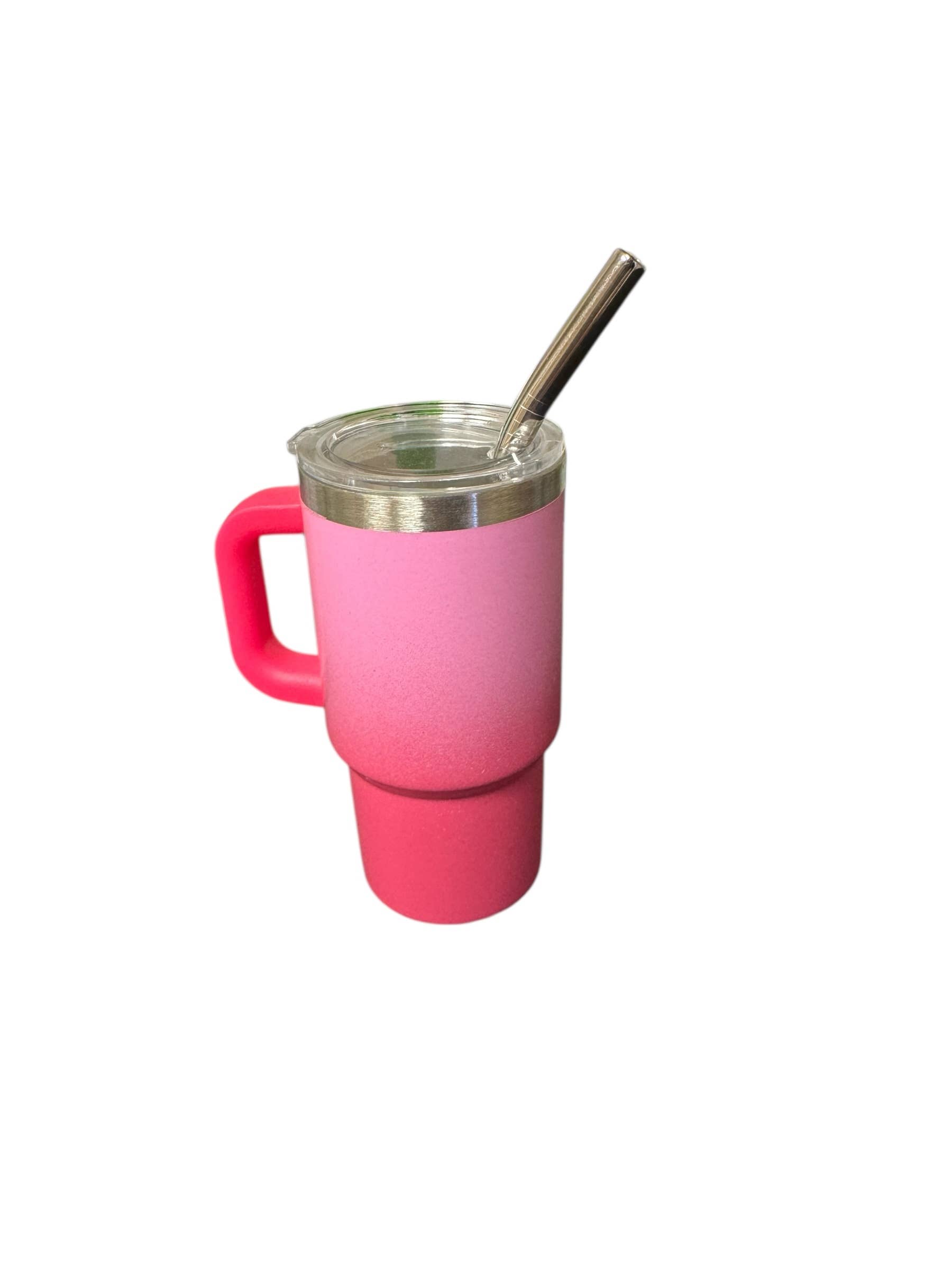 Trend Zone - Wholesale Insulated Mug/Tumbler - Mini Tumblers with straws 2.5oz - Ombre2