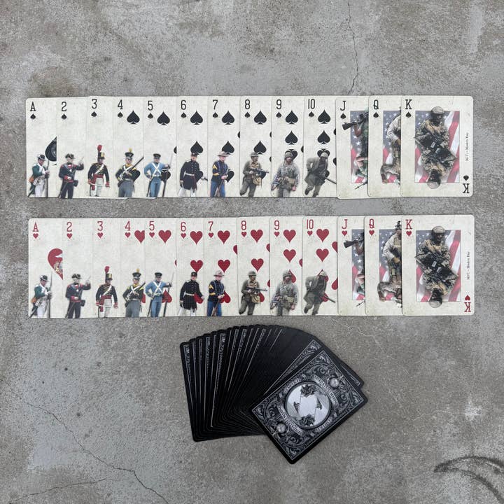 History America - Wholesale Playing cards - “Marines” – Premium Casino-Grade Patriotic Playing Cards | Standard Size8