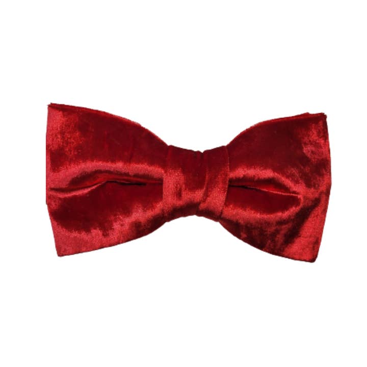 Red Velvet Boys Bow Tie for wholesale by Kings and Gents Accessories