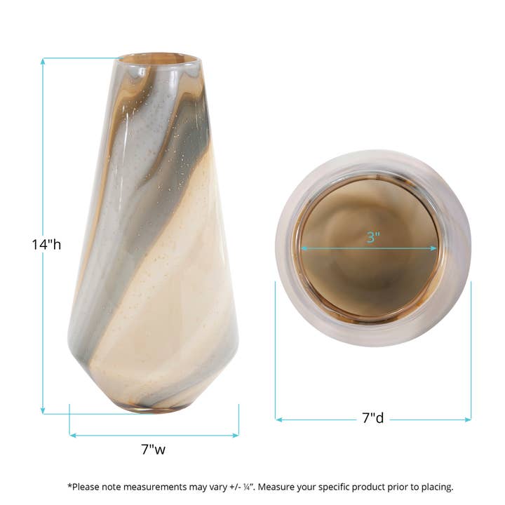Howard Elliott on Faire - Wholesale Vase - Sand Art Tapered Glass Vase