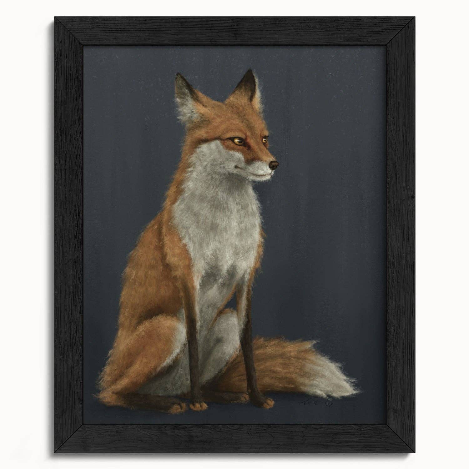 The Ugly Cat Studio - Wholesale Art Print - Red Fox Fine Art Print - Blue Edition11