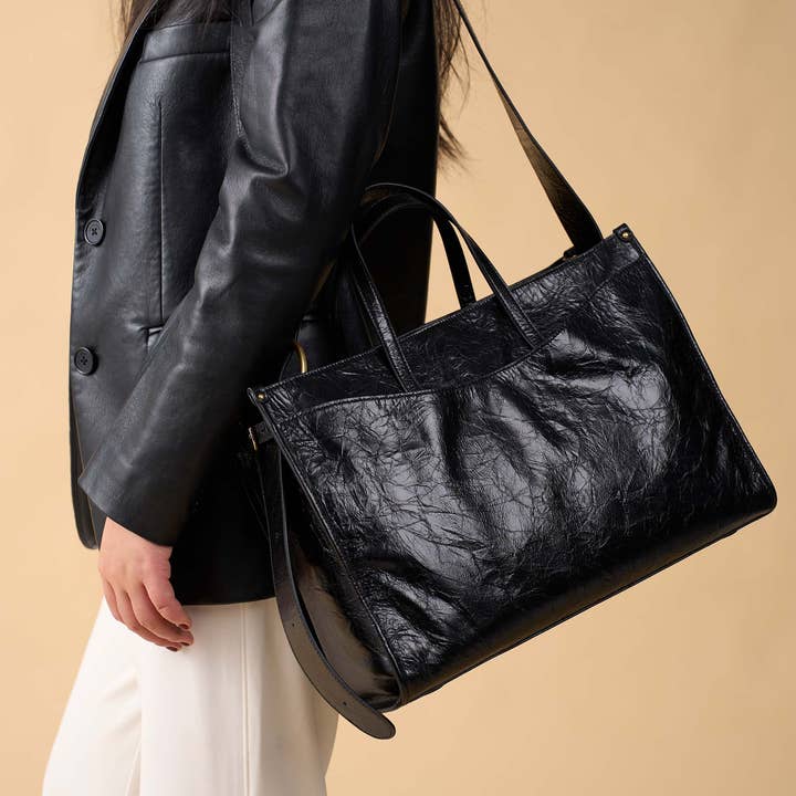 OLEADA - Wholesale Tote Bag - Women's - Reverie Tote Waxed Leather Series