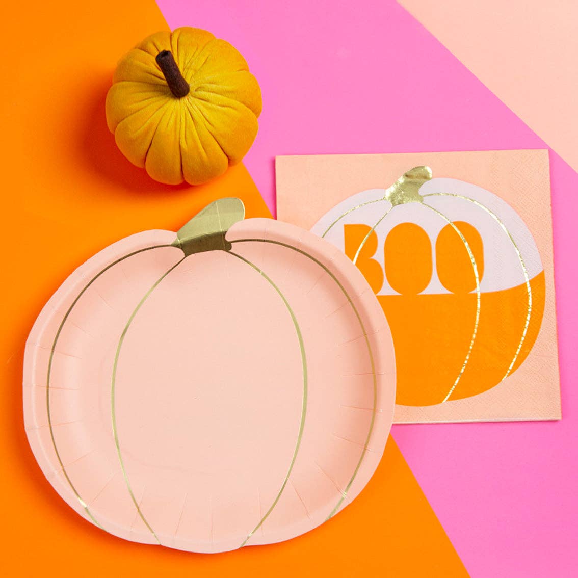 Talking Tables USA - Vente Assiette jetable - Assiettes Citrouille d'Halloween - Pack de 8 | Décoration d'Halloween |7