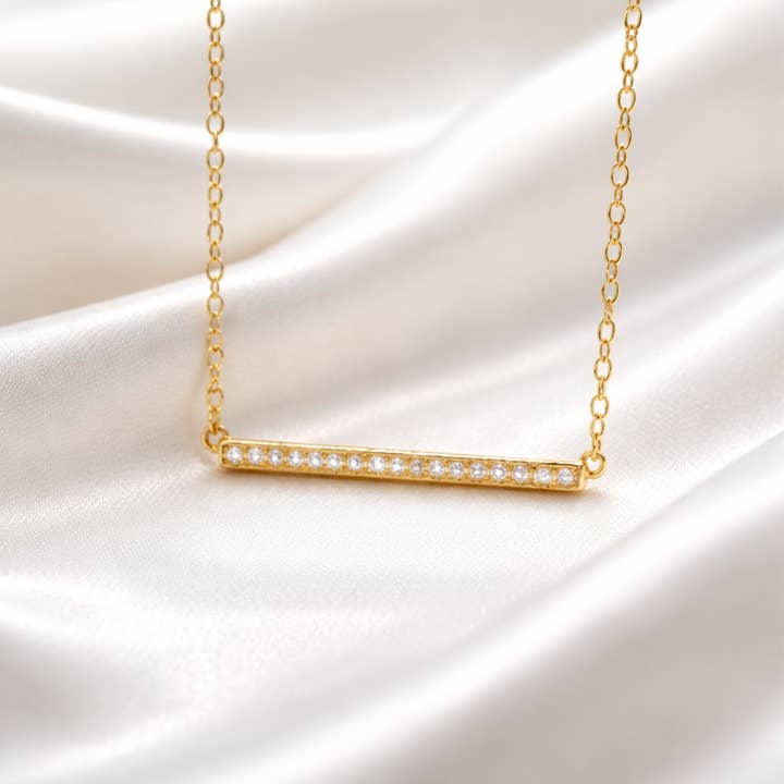 Colar Barra Horizonte em Ouro Vermeil por atacado de Sam & Seb Co.