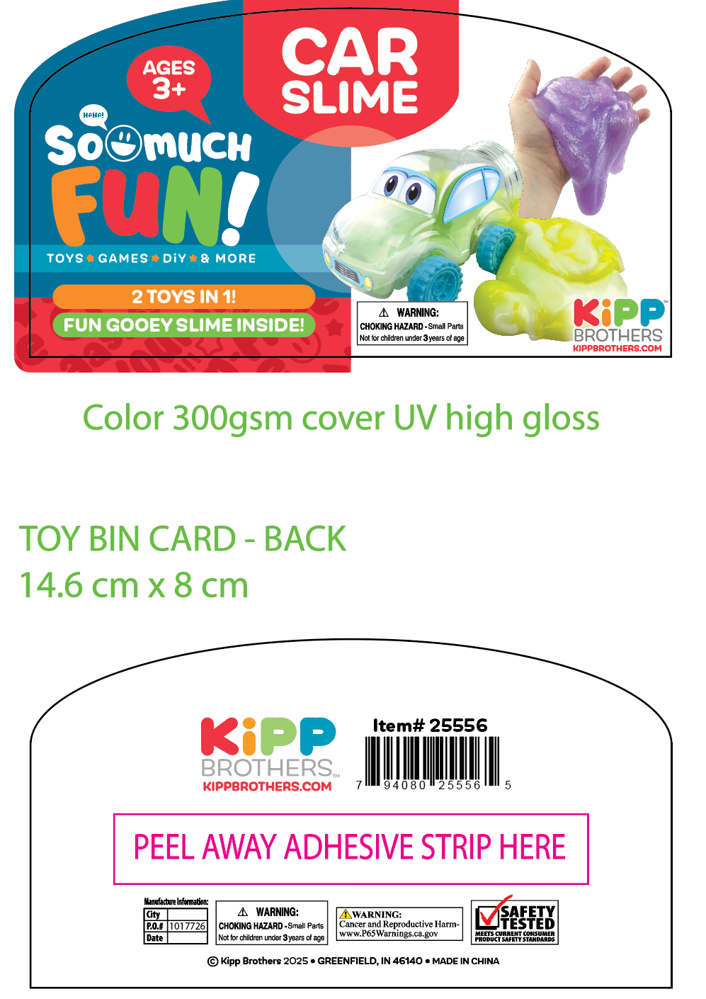 Novelty Brands - Wholesale Putty/Slime - Kids - So Much Fun! Fidget Car Slime Assortment - 6/Display7