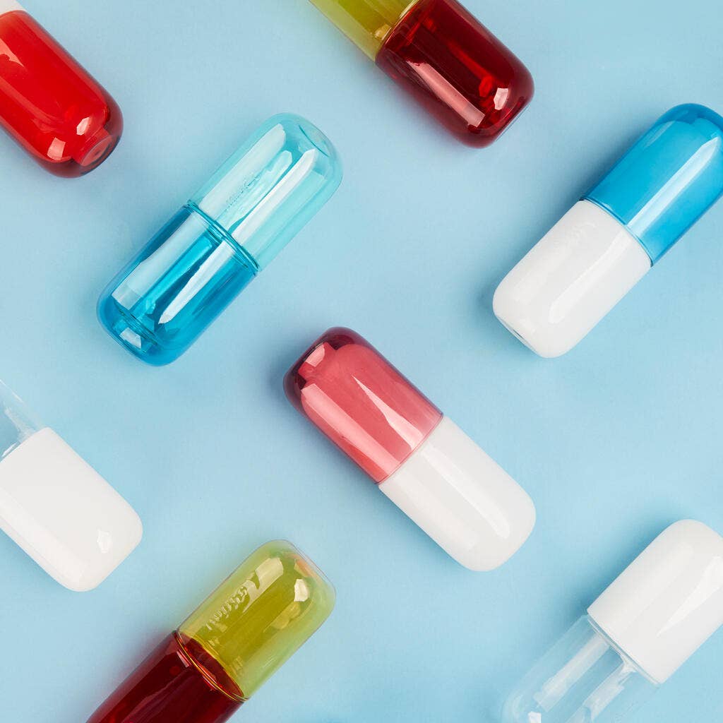 Balvi - Wholesale Water Bottle - Botella & Vaso, Water Pill, 550 ml, white/pink6