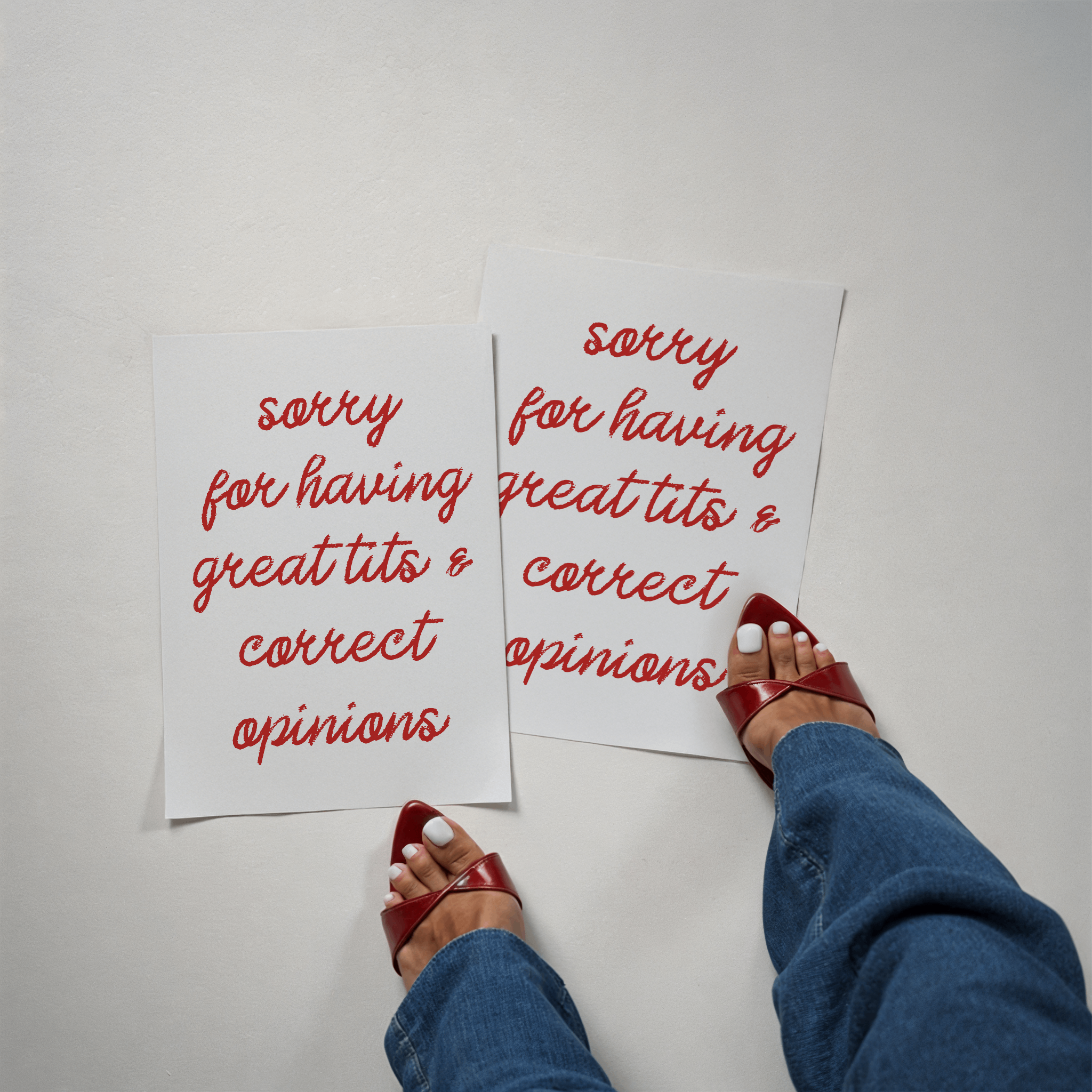 by Rosybum - Wholesale Art Print - Sorry For Having Great Tits and Correct Opinions Art Print 2