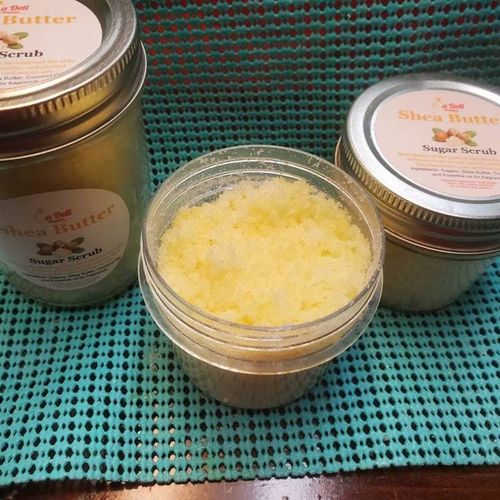 Esfoliante de açúcar com manteiga de por atacado de Ladell Organics