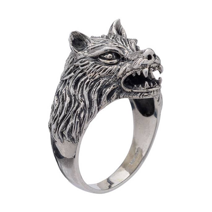Silver Medium Varg Ring för wholesale av Midhaven Ltd - Tribal Steel