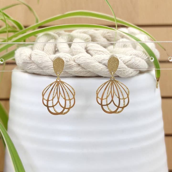 Earring Lotus for wholesale by LeFah design