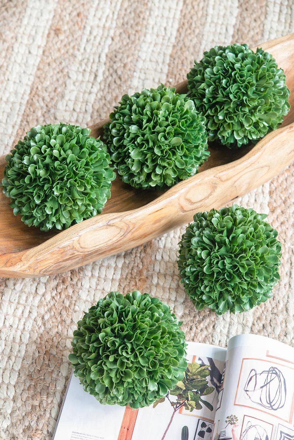 A&B Home Group Inc. - Wholesale Artificial Plant - D5" Artificial Boxwood Topiary Ball - Green10