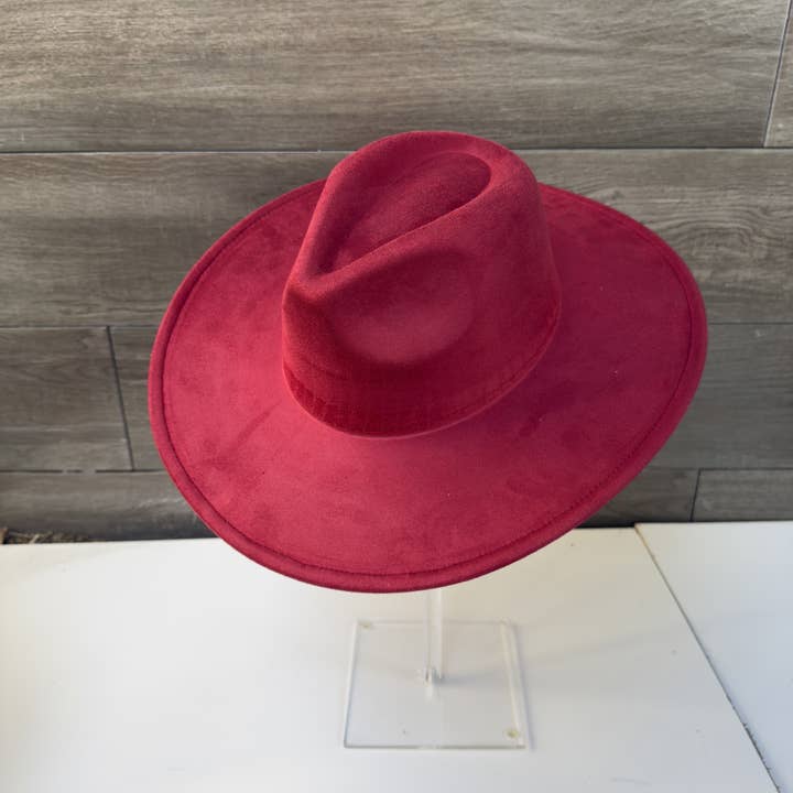 Queens INC - Wholesale Fedora - Women's - Fashion Classic Wide Brim Premium Suede Hat27