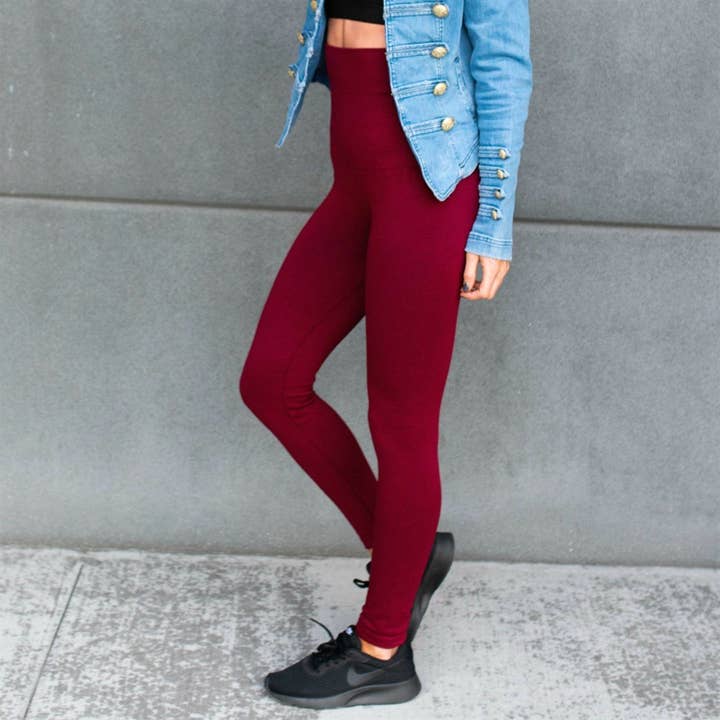 Truly Contagious - Wholesale Athletic/lounge leggings – Women's - Compression Tummy Control Leggings | Fleece Lined ( SML548SD3