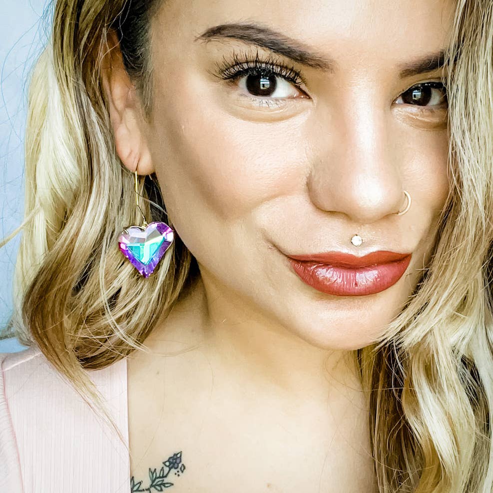 Dixie Bliss - Wholesale Dangle Earrings - Obsession in Amethyst Sky3