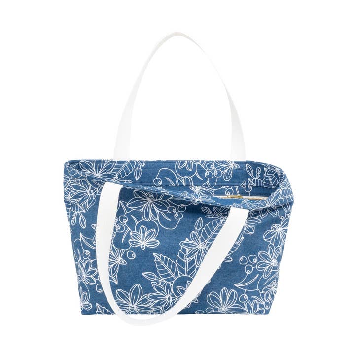 Beach Bag Tote Deluxe • Naupaka • Denim Collection for wholesale by Jana Lam