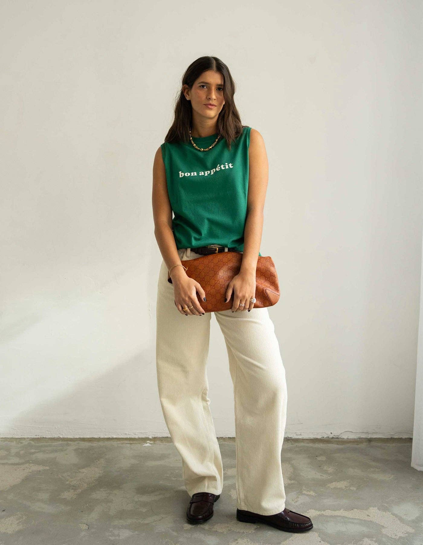 Le Mot - Wholesale Screen Printed T-Shirt - Women's - Bon Appétit Sleeveless T-shirt4