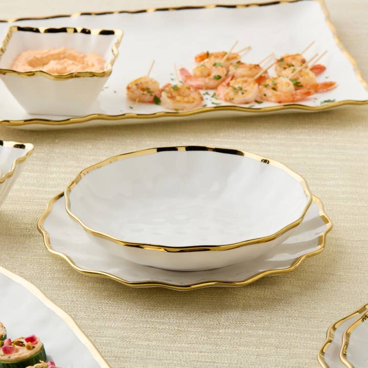 Certified International - Wholesale Bowl - Regency Gold Soup Bowl 9in x 2in4