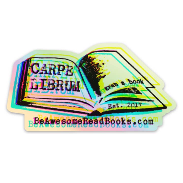 Carpe Librum - Wholesale Sticker - Carpe Librum Holographic Book Logo Sticker