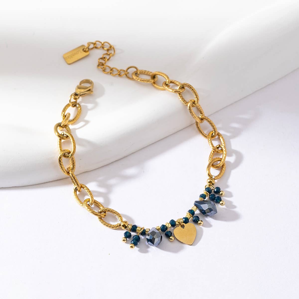 Lovelika - Wholesale Schakelarmband - eenvoudige kettingarmband met sterren en kristallen - Fabienne2