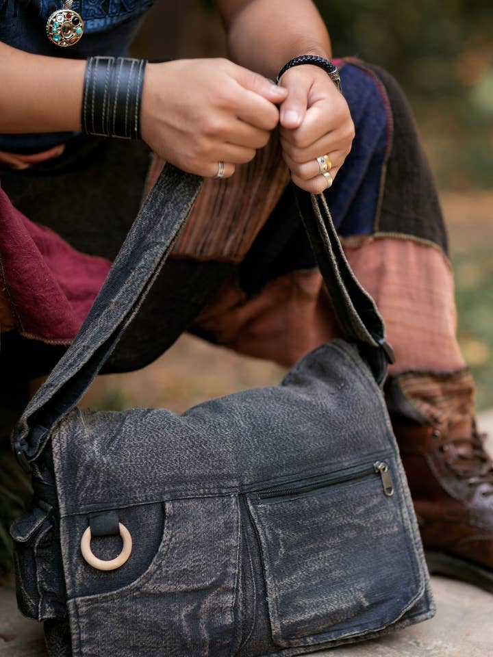 Borsa Messenger per Laptop Koshi Stone-Washed per la vendita all'ingrosso da parte di PuzzleStack