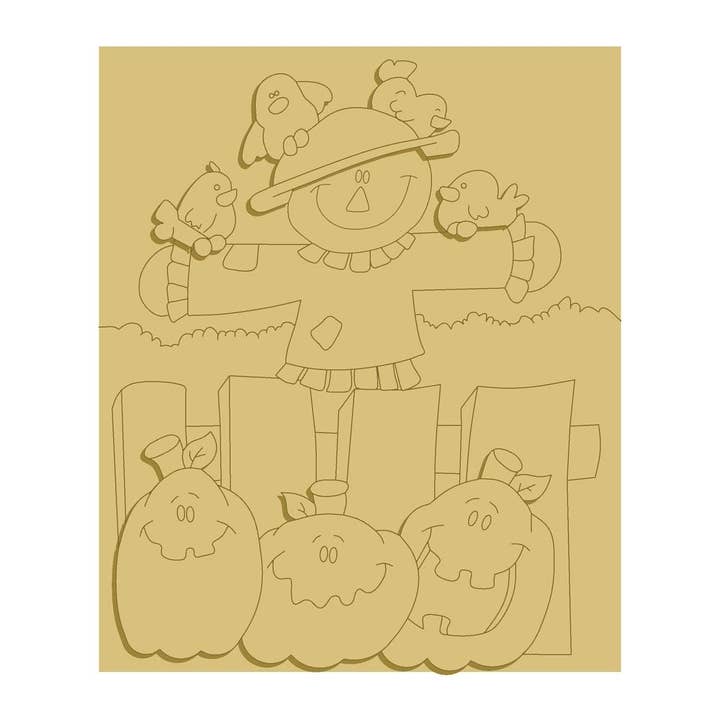 3D-Vogelscheuche, unvollendeter Holzausschnitt, Stil 8 für den Großhandel von Diverse Woodworking