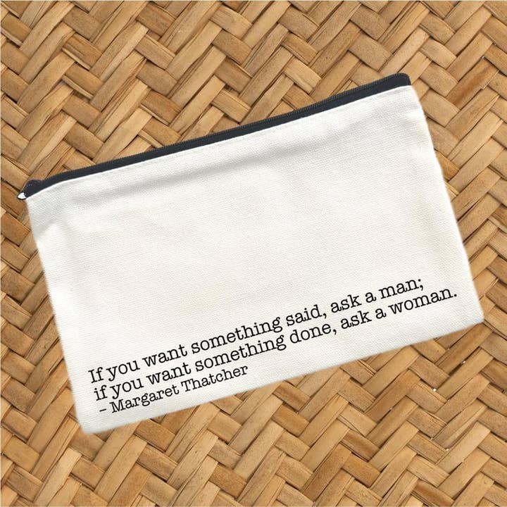 Om du vill ha något sagt, Canvasväska, Resekosmetisk väska för wholesale av Moman Sales, Inc.