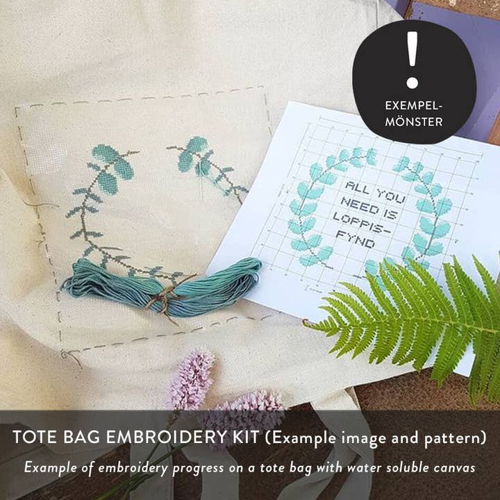 The Folklore Company - Wholesale Tote Bag - Women's - Cross stitch kit with tote bag - Moomin Love2