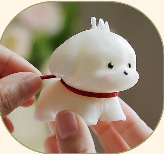 MINISUKI - Wholesale Novelty Candle - White poodle dog candle1