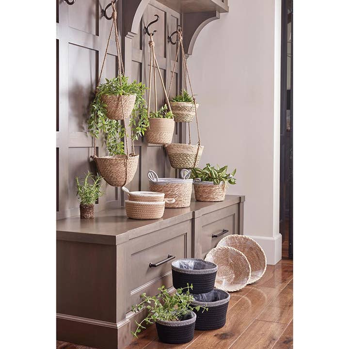 47th & Main (Creative Brands) - Wholesale Hanging Planter - Hanging Seagrass Planter1