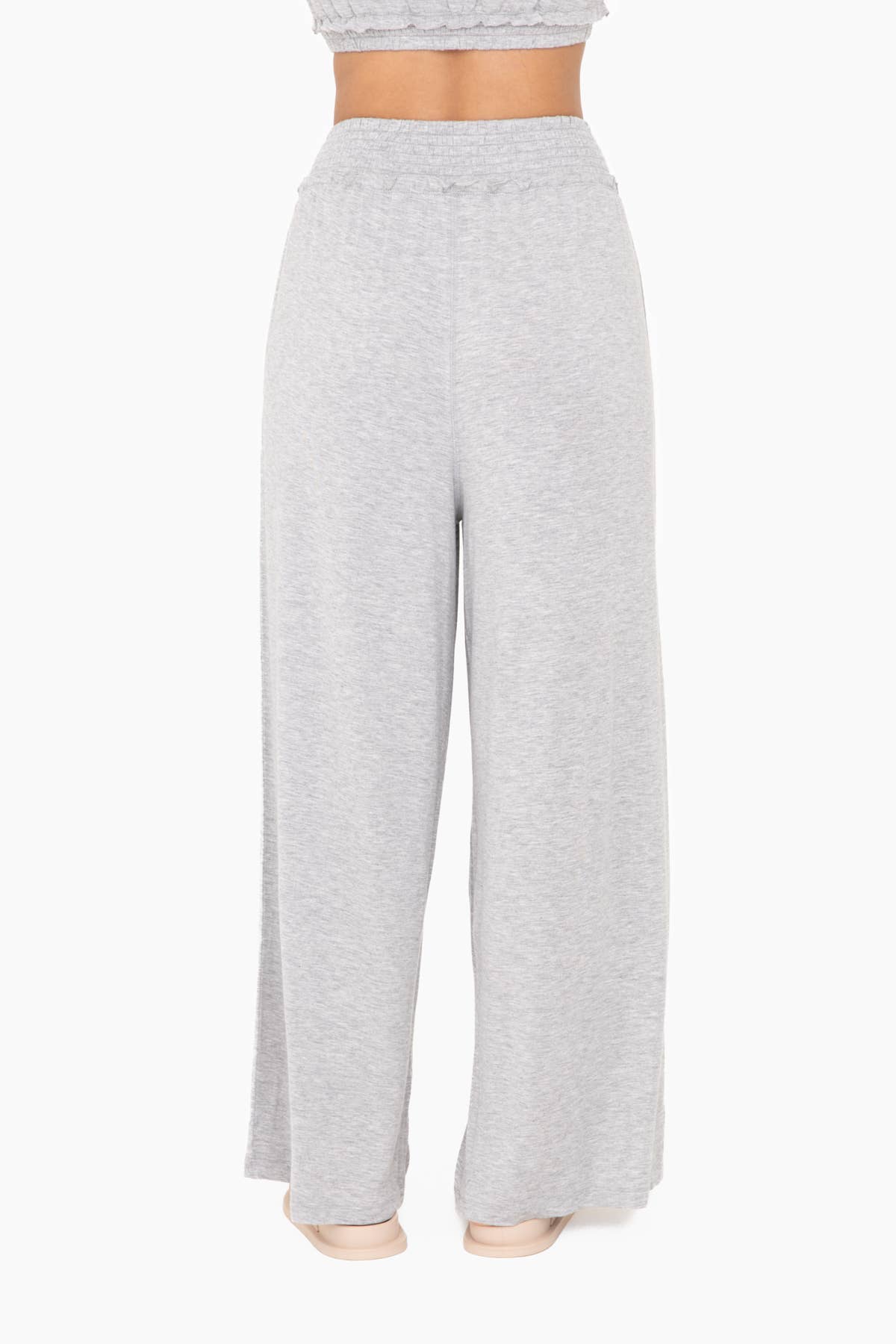 Mono B - Wholesale Pants - Women's - Smocked Waist Wide-Leg Pants11