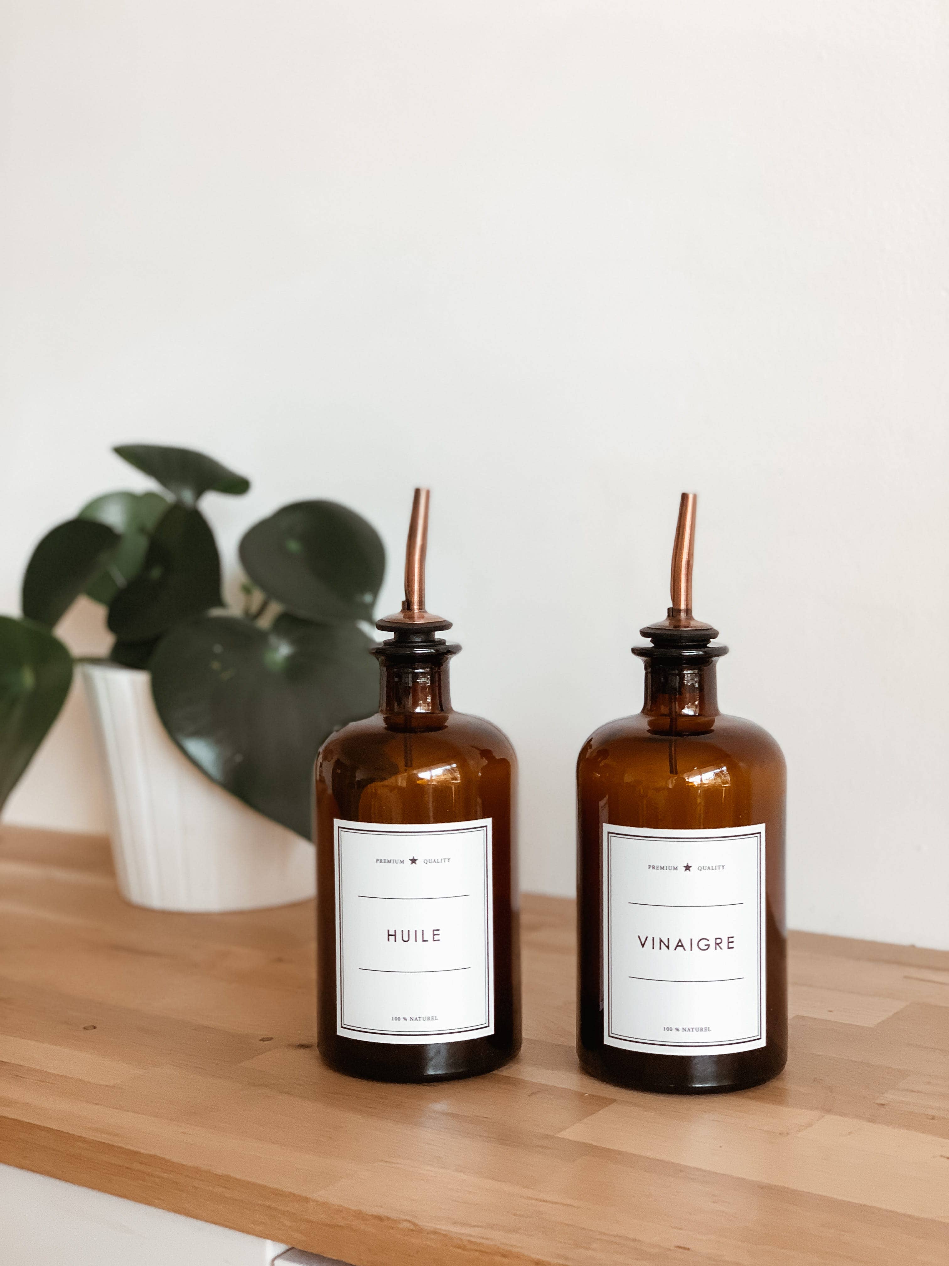 Les Flacons de l’Apothicaire - Wholesale Oil/Vinegar Dispenser - Vinegar - Amber Bottle6