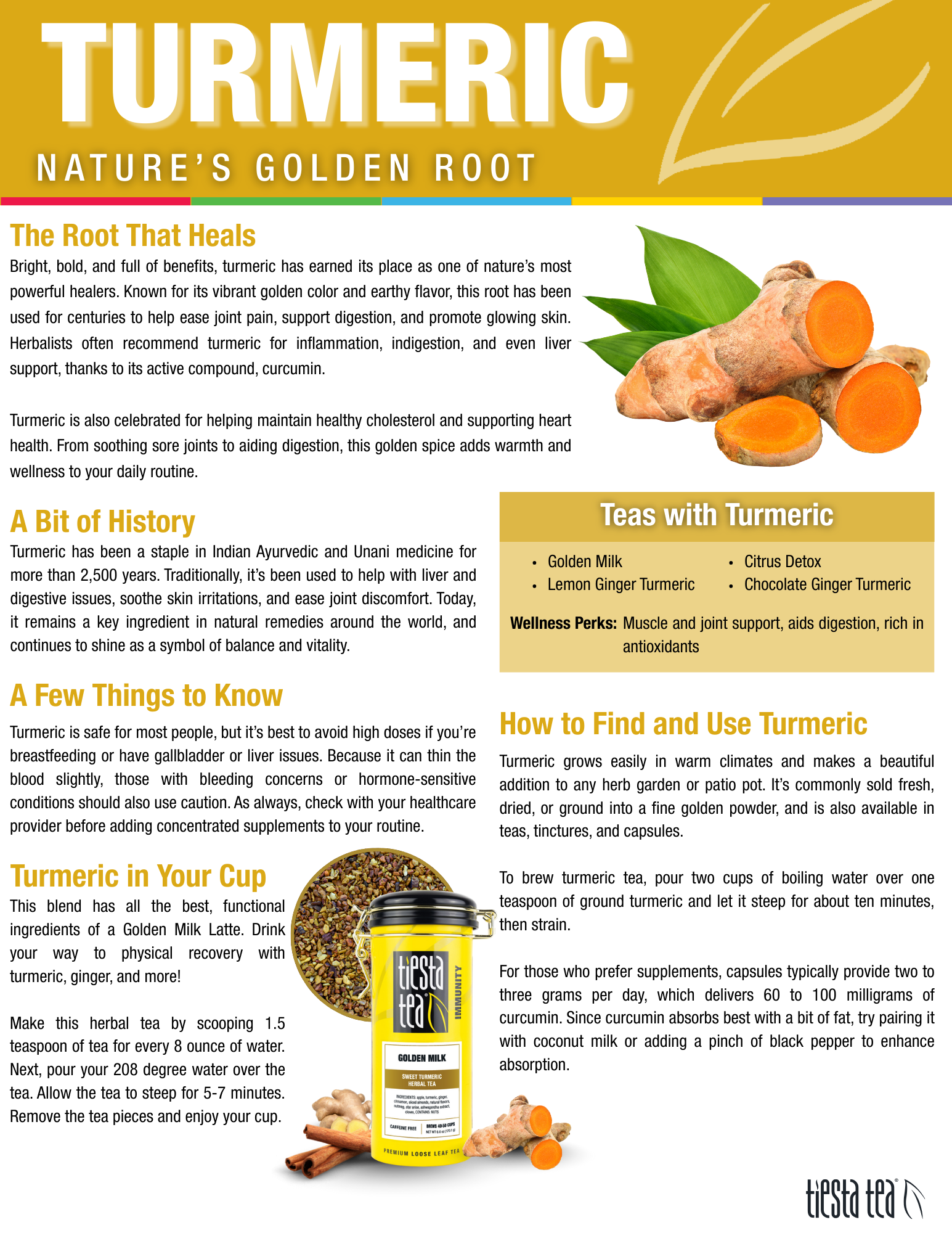 Tiesta Tea Company (loose leaf teas & accessories) - Wholesale Loose Tea - Golden Milk - Sweet Turmeric Herbal Tea25