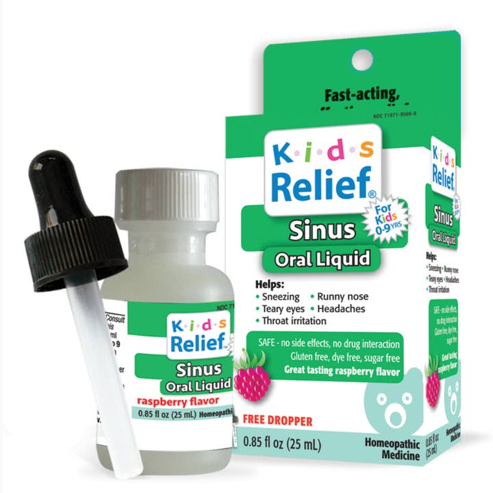 Kids Relief Sinus Oral Liquid for Kids 0-9 Years 25 mL for wholesale by homeolab International Inc