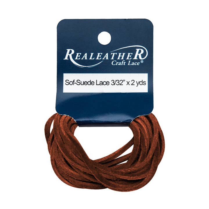 Hank de dentelle en Sof-Suede, 3/32" x 2 yds pour la vente par Realeather