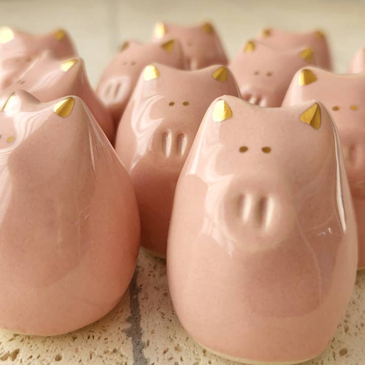 Fortune Pig Amulet - Gold Luster 5 Languages and other Purchase Wholesale pigiami lol. Free Returns & Net 60 Terms on Faire trending on Faire.