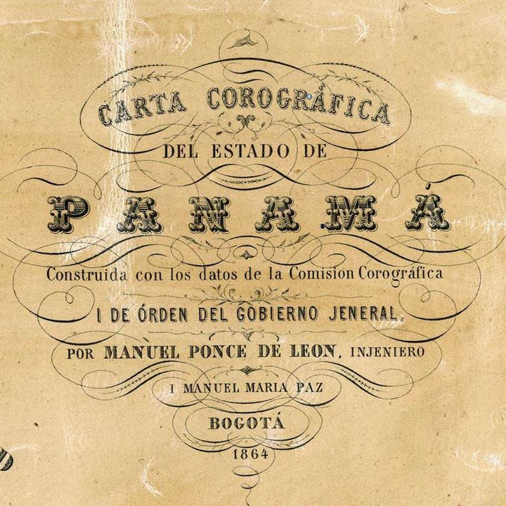 OldCityPrints - Old Maps and Posters - Wholesale Art Print - Old Map of Panama 1865 Vintage Map | Vintage Map Wall Art Print1