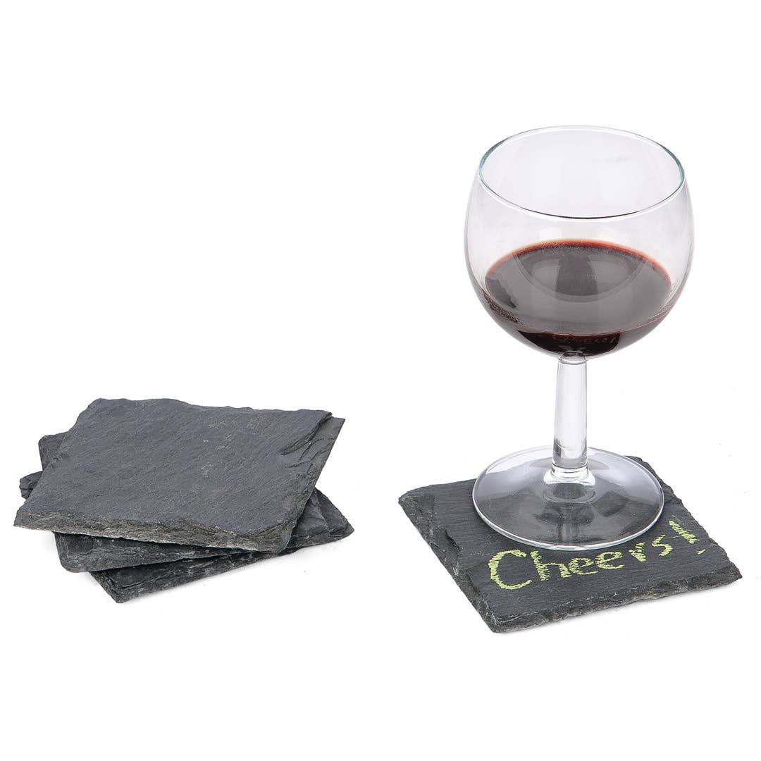 Willow Group - Wholesale Coasters - S/4 SQ SLATE COASTERS3