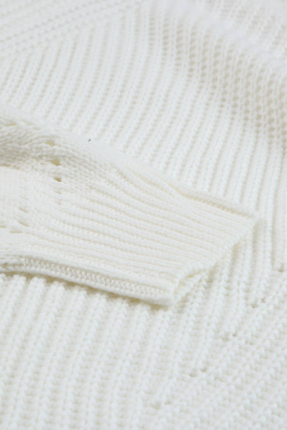 FULL TIME PURCHASE - Wholesale Knit Sweater - Women's - Hollow-out Puffy Sleeve Knit Sweater31