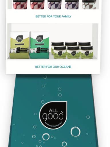 All Good Body Care Floor Display + Product for wholesale by All Good Body Care