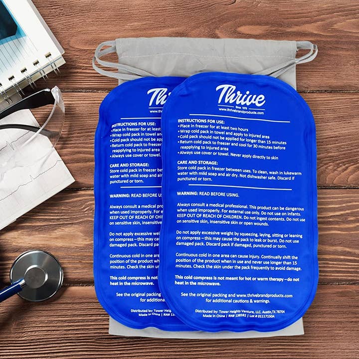 Thrive - Wholesale Ice Pack - Gel Ice Pack Cold Compress Large (2-Pack)3