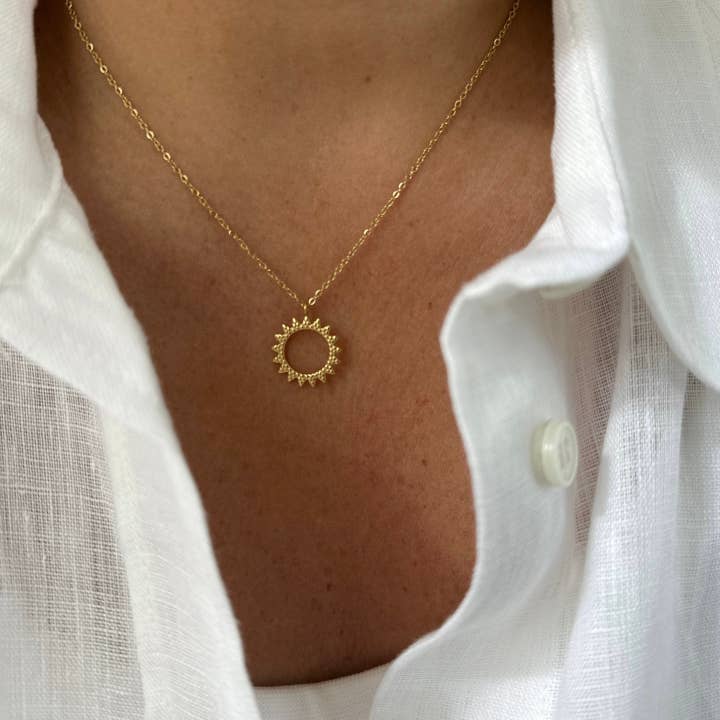 A.B. Paris – wholesale Hänge-/berlockhalsband – Sola - guld eller silver