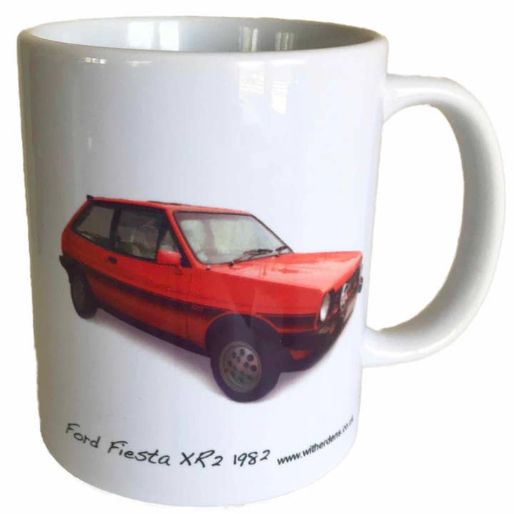 Ford Fiesta XR2 1982 - 11oz Printed Ceramic Mug for wholesale by Witherden's Workshop