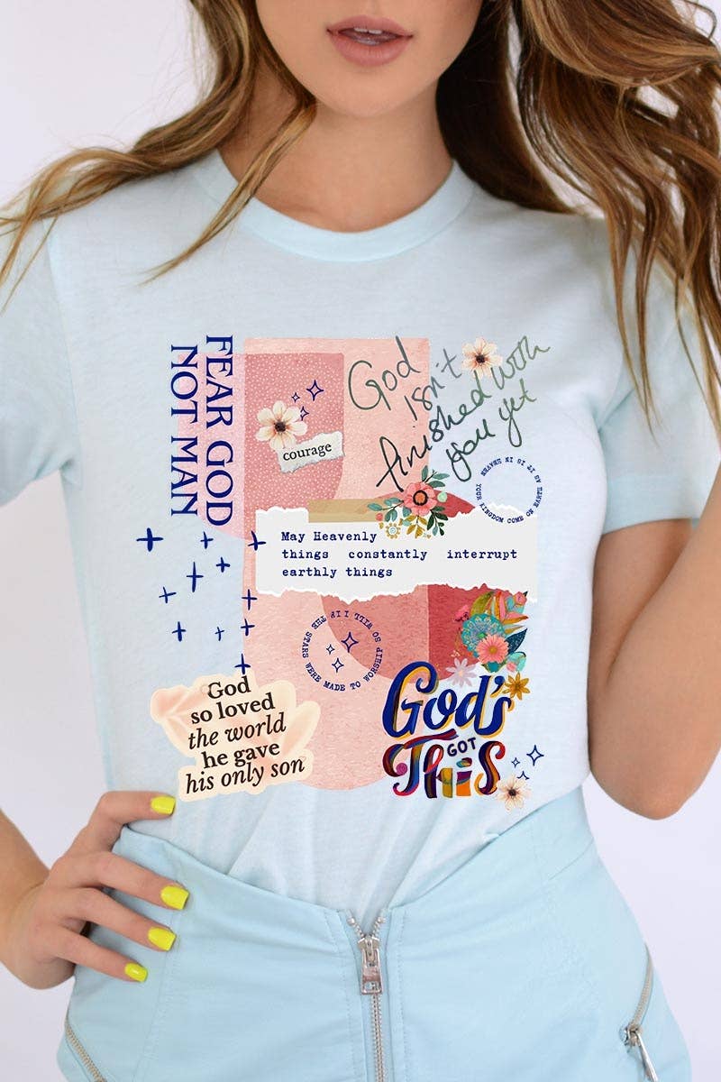 COLORBEAR – wholesale T-shirt med logga - Dam – Kristen collagegrafik t-shirt5