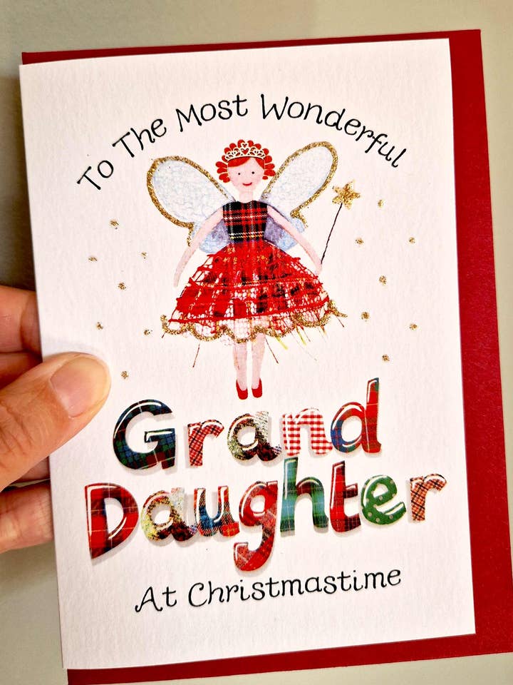 Granddaughter At Christmastime Card WWXM198 for wholesale by Wee Wishes