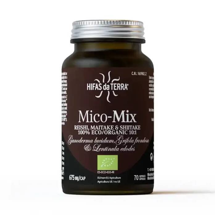 Mico Mix 70 Vegetabiliska Kapslar 675 mg Glasformat för wholesale av Hifas da Terra